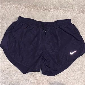Nike purple patterned running shorts